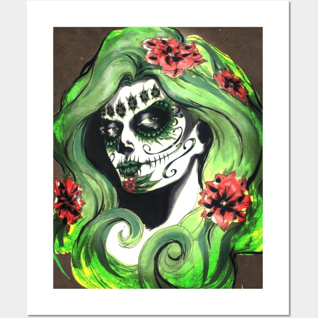 Day of the Dead Ivy Wall Art by ArtofBREED